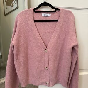 Miracle Mauve Cardigan Sweater
